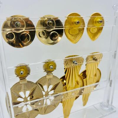 Lot 14: Vintage Pierced Earring Lot (Jacqueline Ferrar and More)