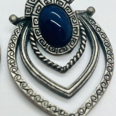 Lot 15: Silvertone Fashion Earrings by Jonette Jewelry and More (90's Large)