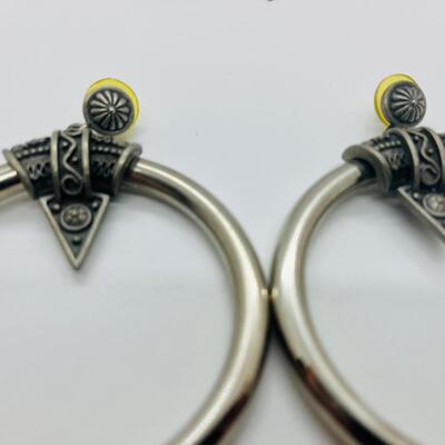 Lot 15: Silvertone Fashion Earrings by Jonette Jewelry and More (90's Large)