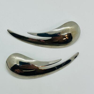 Lot 16: Large Vintage Pierced Earrings