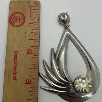 Lot 16: Large Vintage Pierced Earrings