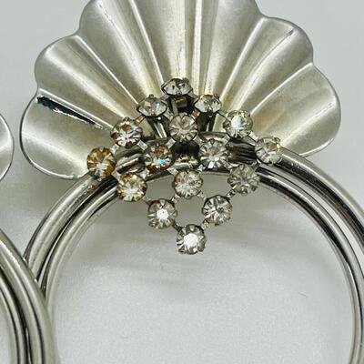 Lot 16: Large Vintage Pierced Earrings