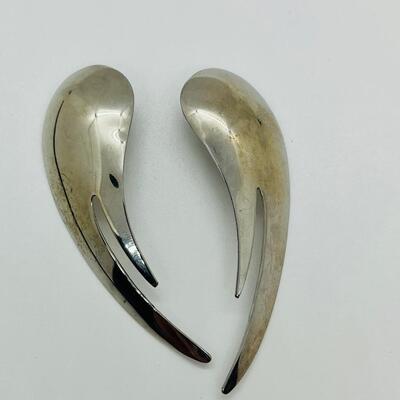 Lot 16: Large Vintage Pierced Earrings