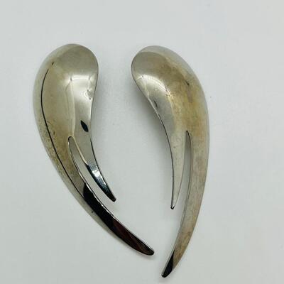 Lot 16: Large Vintage Pierced Earrings