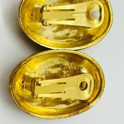 Lot 18: Black and Goldtone Chunky Costume Jewelry- Don Lin and more
