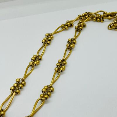 Lot 19: Vintage Givenchy Signed Set, Satin Finish Goldtone Jewelry lot