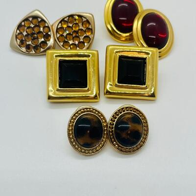 Lot 31: Vintage Napier , Givenchy Costume Clip on Earrings & More