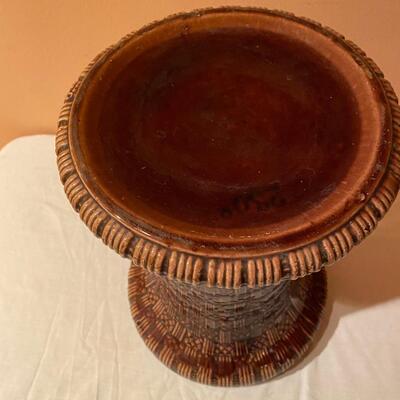 Vintage pottery plant stand - McCoy?