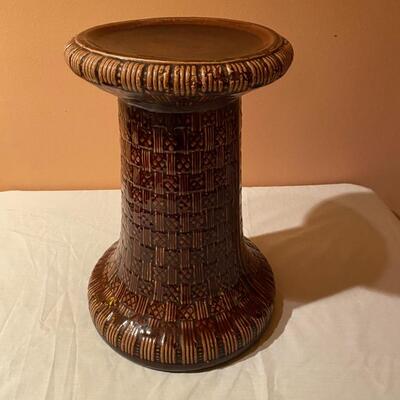 Vintage pottery plant stand - McCoy?