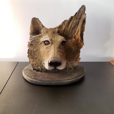 Bill Vernon Wolf & Eagle Sculpture "Night Spirit"