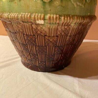 Vintage pottery Jardiniere - McCoy? See details!