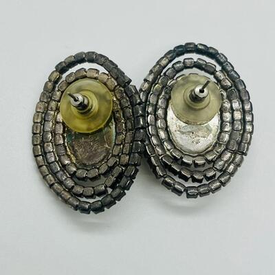 Lot 40: Silvertone and Faux Pearl Earrings