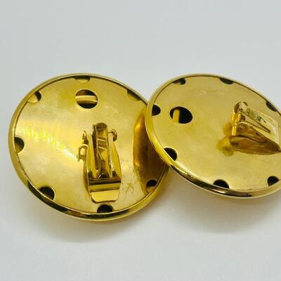 Lot 43: Vintage Goldtone Costume Clip on and Pierced Earrings