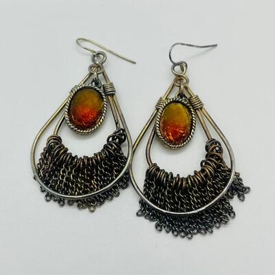 Lot 46: Boho Style Dangle Earrings for Pierced Ears