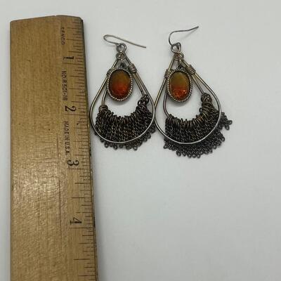 Lot 46: Boho Style Dangle Earrings for Pierced Ears