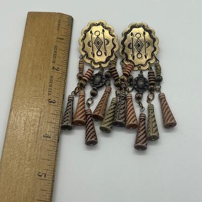 Lot 46: Boho Style Dangle Earrings for Pierced Ears