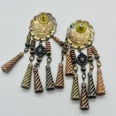 Lot 46: Boho Style Dangle Earrings for Pierced Ears