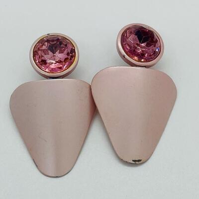 Lot 47: Vintage 80's-90's Style Pierced Pink/Pastels Earrings