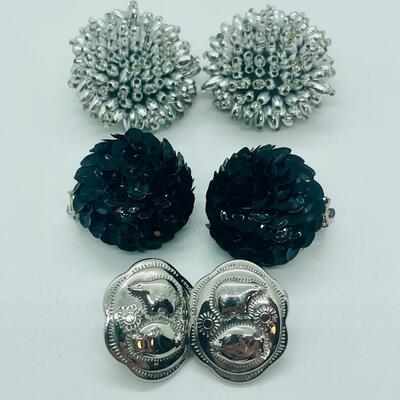 Lot 48: Trifari and More Sequin and Beaded Earrings (Everyday or Evening Out!)