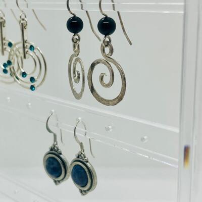 Lot 51: Modern Dangle Earrings