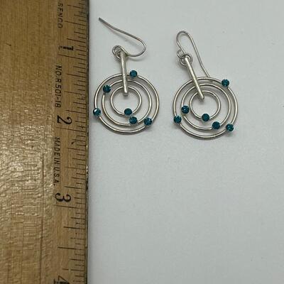 Lot 51: Modern Dangle Earrings
