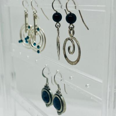 Lot 51: Modern Dangle Earrings