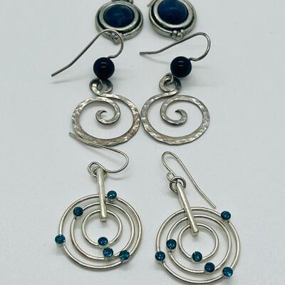 Lot 51: Modern Dangle Earrings