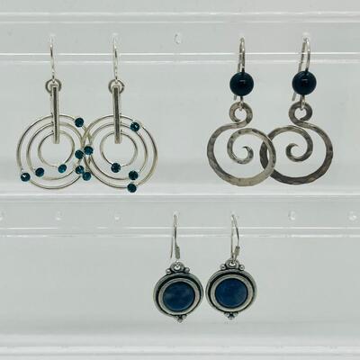 Lot 51: Modern Dangle Earrings