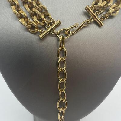 Lot 54: Vintage Costume Goldtone Necklaces (Well Made/ Today's Look)
