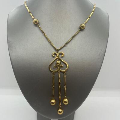 Lot 54: Vintage Costume Goldtone Necklaces (Well Made/ Today's Look)
