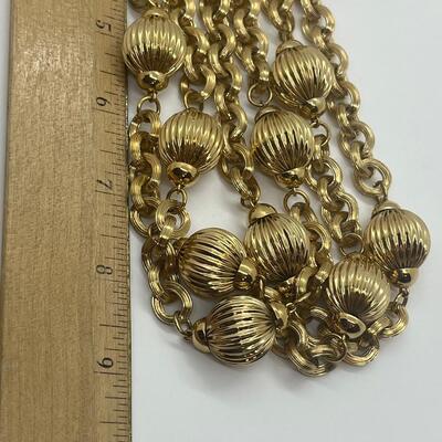 Lot 54: Vintage Costume Goldtone Necklaces (Well Made/ Today's Look)