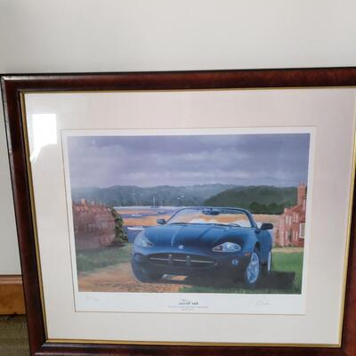 Jaguar XK8 Lithograph