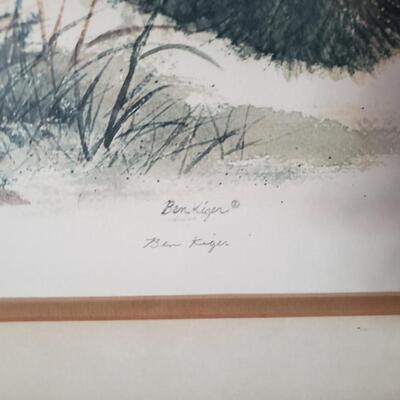 Red Fox Lithograph