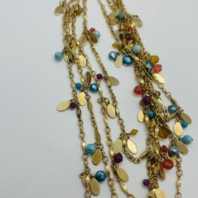Lot 59: Multi Piece Colorful Jewelry Lot (Lucite Flower Necklace and More)