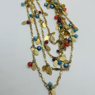 Lot 59: Multi Piece Colorful Jewelry Lot (Lucite Flower Necklace and More)