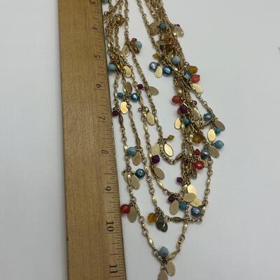 Lot 59: Multi Piece Colorful Jewelry Lot (Lucite Flower Necklace and More)