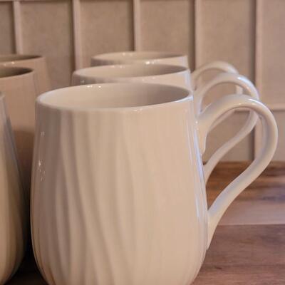 Lot 3: Set of 6 Portmeirion White Oak by Sophie Conran Coffee Cups