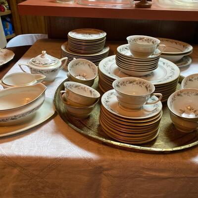 Set of vintage fine china dinnerware