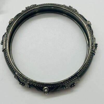 Lot 60: Silvertone Belt, Earrings and Bracelets