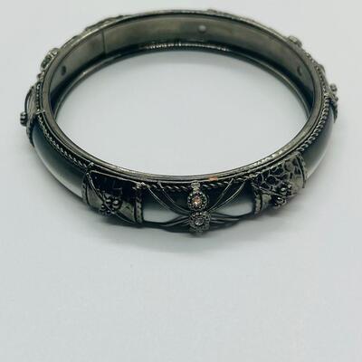 Lot 60: Silvertone Belt, Earrings and Bracelets