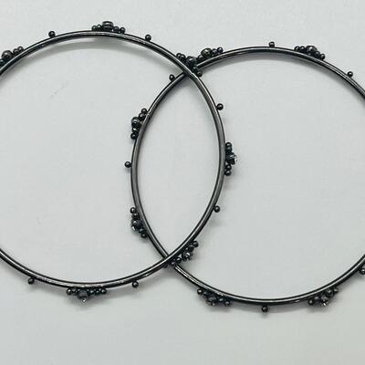 Lot 60: Silvertone Belt, Earrings and Bracelets