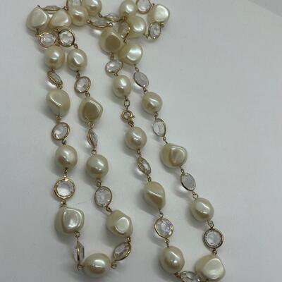 Lot 63: Vintage Chunky Mother of Pearl Shell Earrings and More