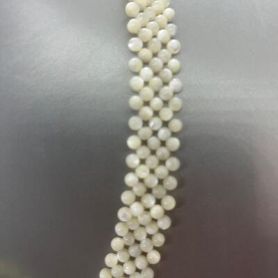 Lot 63: Vintage Chunky Mother of Pearl Shell Earrings and More