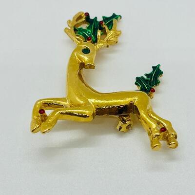 Lot 74: Vintage Reindeer Pin Marked Gerry