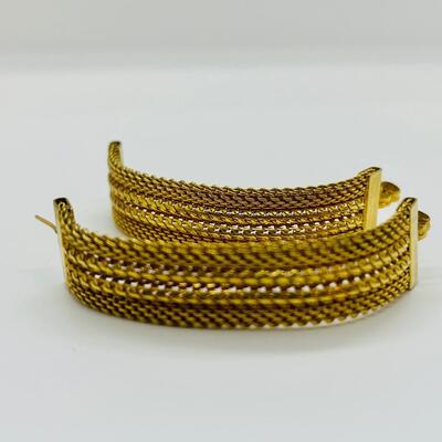 Lot 83: Vintage Gold Tone Earrings and Necklace
