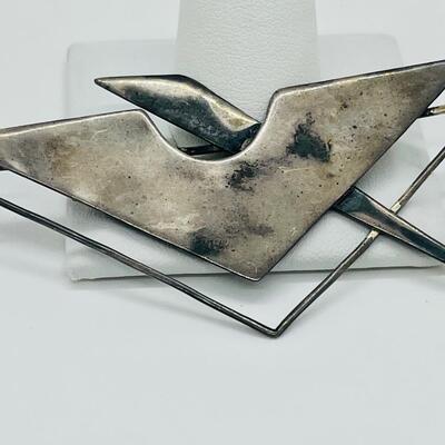 Lot 86: Vintage Geometric Handcrafted Brooches