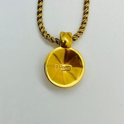 Lot 88: Monet Beads & Monet Goldtone Flower PendantNecklace