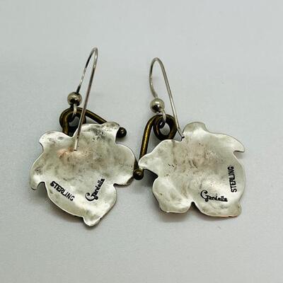 Lot 91: Gardella Sterling, Brass and Copper Earrings & Pendant Set