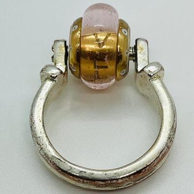Lot 92: Costume Rings size 8 and Glittery Pierced Earrings