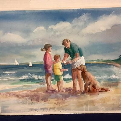 E - 435  Pair of Original Watercolor Painting by Jean Ranney Smith